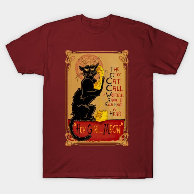 Cat Call T-Shirt by NateJonesDesign